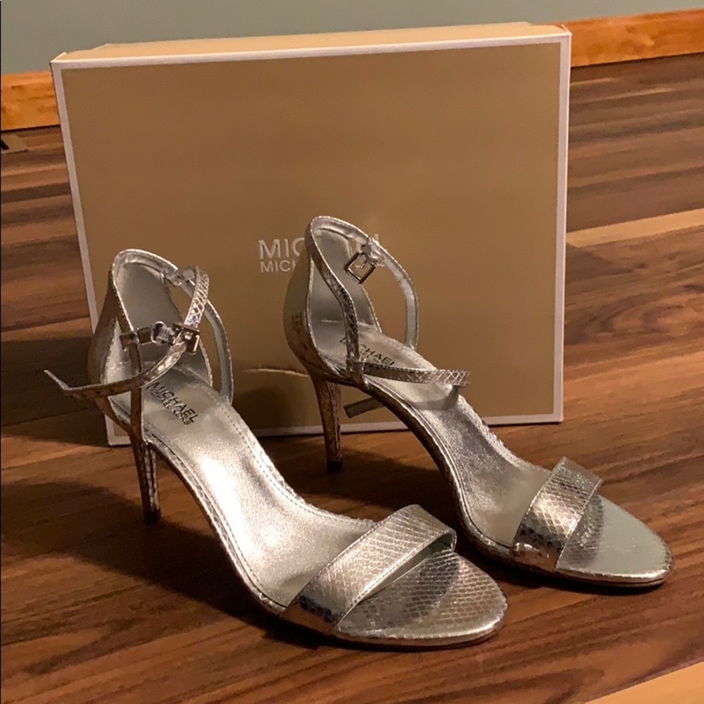 Michael Kors Simone Silver Sandal